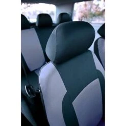 RAC Car Seat Covers 9pk -White And Silver Furniture Store 309530 Seat Cover Set 9 Piece grey 4
