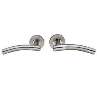 B&M Elder Dual Tone Curved Internal Door Handle 1 B&M Elder Dual Tone Curved Internal Door Handle
