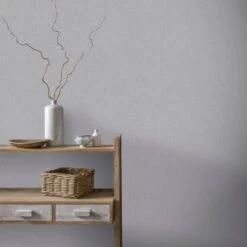 Arthouse Barcelona Plain Wallpaper - Grey