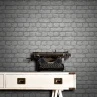 Rasch Brick Wallpaper - Grey