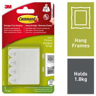 Command Picture Hanging Strip Small 4pk 2 Command Picture Hanging Strip Small 4pk - Image 2