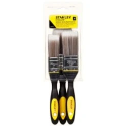 Stanley Dynagrip Synthetic Bristle Paint Brush Set 3pc