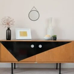 D-C-Fix Self-Adhesive Film 90cm X 2.1m - Glossy Black -White And Silver Furniture Store 330979 dc fix glossy black 90x2m wallpaper 2