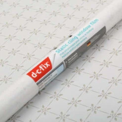 D-C-Fix Static Cling Window Film 67.5cm X 1.5m - Ally -White And Silver Furniture Store 338178 dc fix ally 67 5x1 5m wallpaper