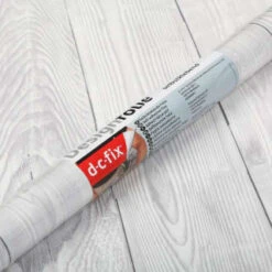 D-C-Fix Self-Adhesive Film 90cm X 2.1m - Shabby Wood -White And Silver Furniture Store 346938 dc fix shabby wood 90x2m wallpaper