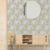 Lykke Tree Wallpaper - Ochre