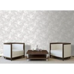 Metallic Marble Shimmer Wallpaper - White