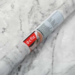 D-C-Fix Self-Adhesive Film 67.5cm X 2m - Romeo -White And Silver Furniture Store 358364 dc fix romeo 67 5x2m wallpaper 2