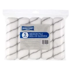 Johnstone's Medium Pile Roller Sleeves 5pk