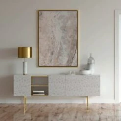 D-C-Fix Self-Adhesive Film Tico Gold 67.5cm X 2m -White And Silver Furniture Store 379021 dc fix tico gold self adhesive vinyl 67 5cm x 2m wallpaper 4