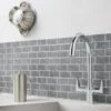 Berrington Grey Subway Self Adhesive Wall Tile