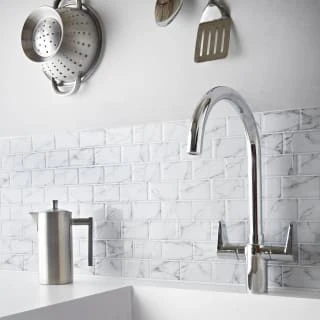 Florence Marble Subway Self Adhesive Wall Tile 1 Florence Marble Subway Self Adhesive Wall Tile