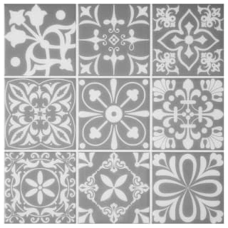 Rosedene Grey Moroccan Self Adhesive Wall Tile 3 Rosedene Grey Moroccan Self Adhesive Wall Tile - Image 3