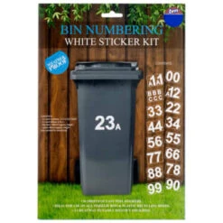 B&M Bin Numbering White Sticker List