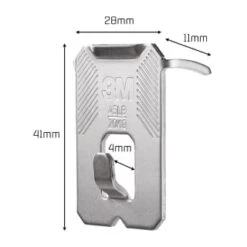 B&M 3M Claw Picture Hanger For Drywall 4pk - 20kg -White And Silver Furniture Store 397188 3m claw drywall picture hanger 20 kg 3