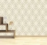 Debona Crystal Damask Wallpaper - Ivory/Gold